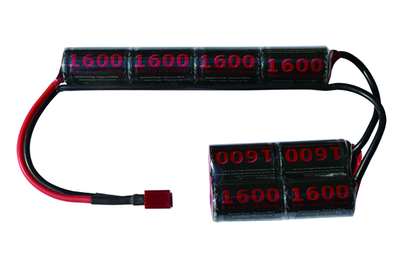 Ni-Mh Airsoft Battery 2-3A 1600mAh 9.6V L4H4