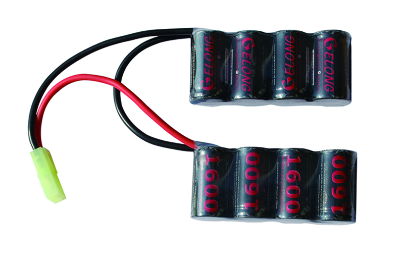 Ni-MH Airsoft Battery 2-3A 1600mAh 9,6V S4S4