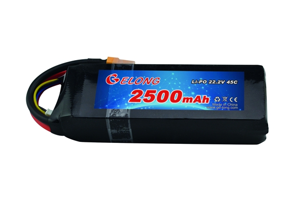 RC Li-PO 2500mAh 22.2V 45C