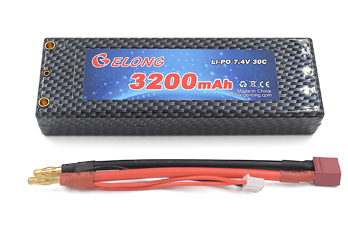 RC Li-PO 3200mAh 7.4V 30C Hard Case Pack for RC Cars